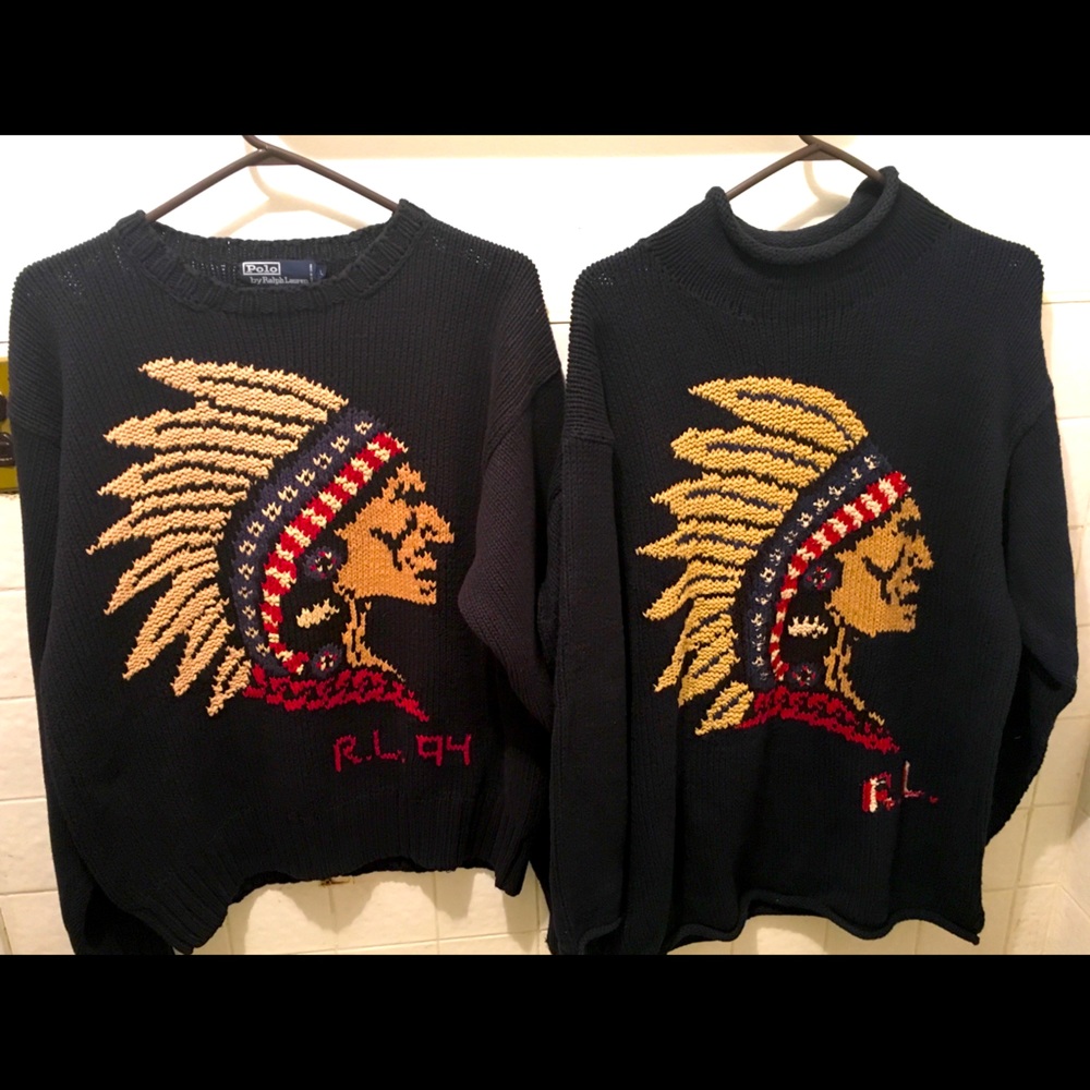 Polo Indian chief sweater, large